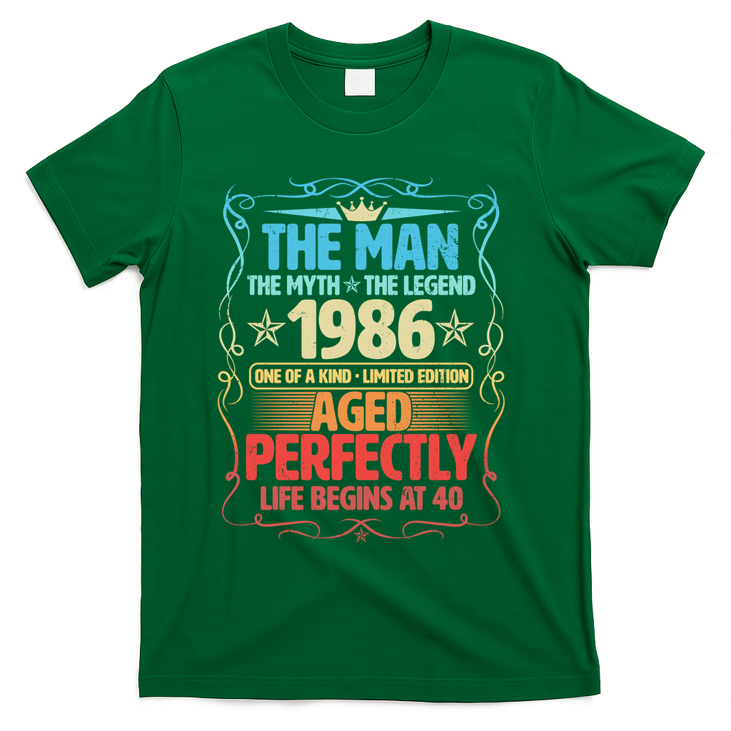 40th Birthday The Man Myth Legend 1986 One Of A Kind product image 4
