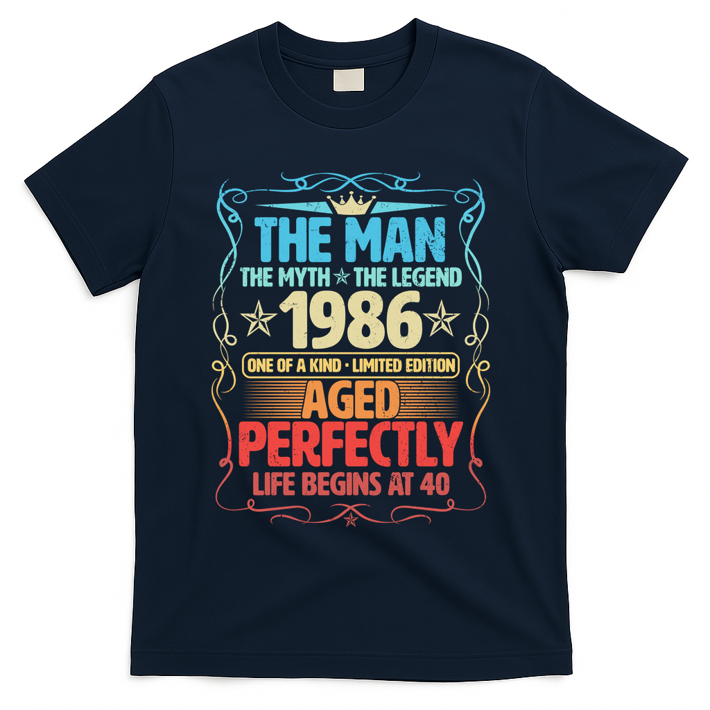 40th Birthday The Man Myth Legend 1986 One Of A Kind product image 3