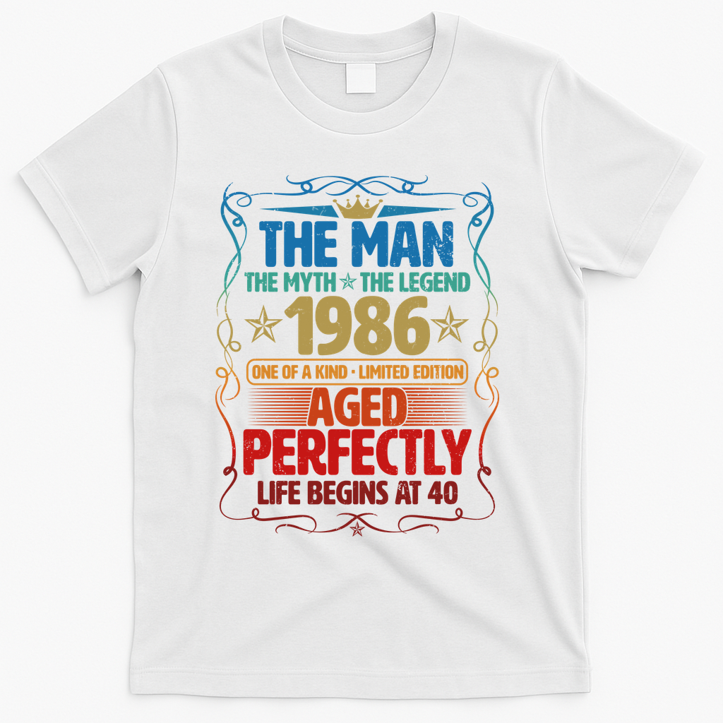 40th Birthday The Man Myth Legend 1986 One Of A Kind product image 1