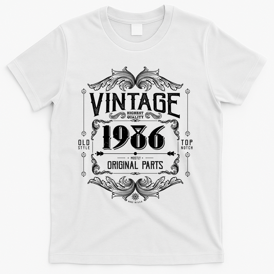 40th Birthday Vintage 1986 Old Style Top Notch Mostly product image 1