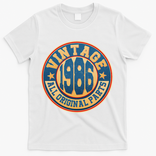 40th Birthday Vintage 1986 All Original Parts Shield Emblem product image 1