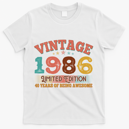 40th Birthday Vintage 1986 Limited Edition 40 Years Of product image 1
