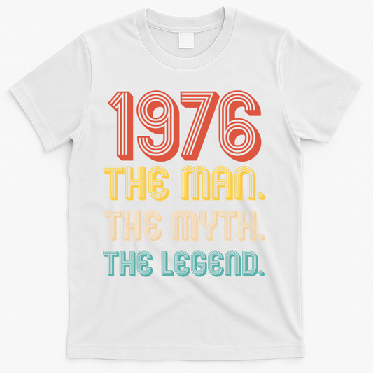 50th Birthday 1976 The Man Myth Legend T-Shirt product image 1