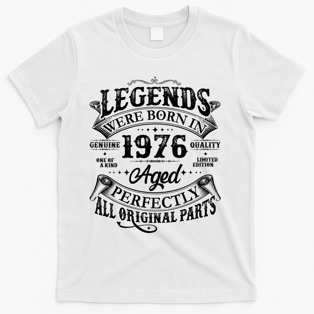50th Birthday Legends Were Born In 1976 Age Perfectly product image 1