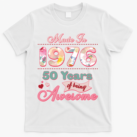 50th Birthday Pink Floral Made In 1956 Years Of Being product image 1