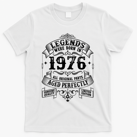 50th Birthday Vintage Scroll Border Legends Were Born Age product image 1
