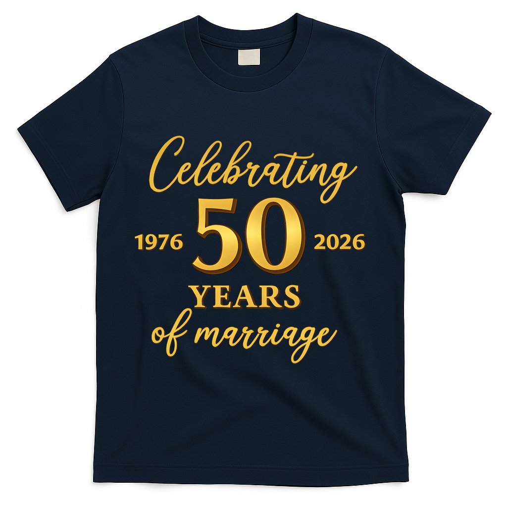50 Years Of Marriage 1976-2026 50th Wedding Anniversary product image 3