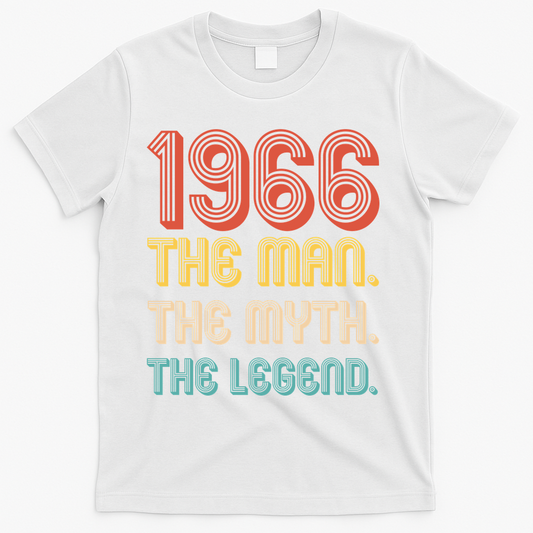 60th Birthday 1966 The Man Myth Legend T-Shirt product image 1