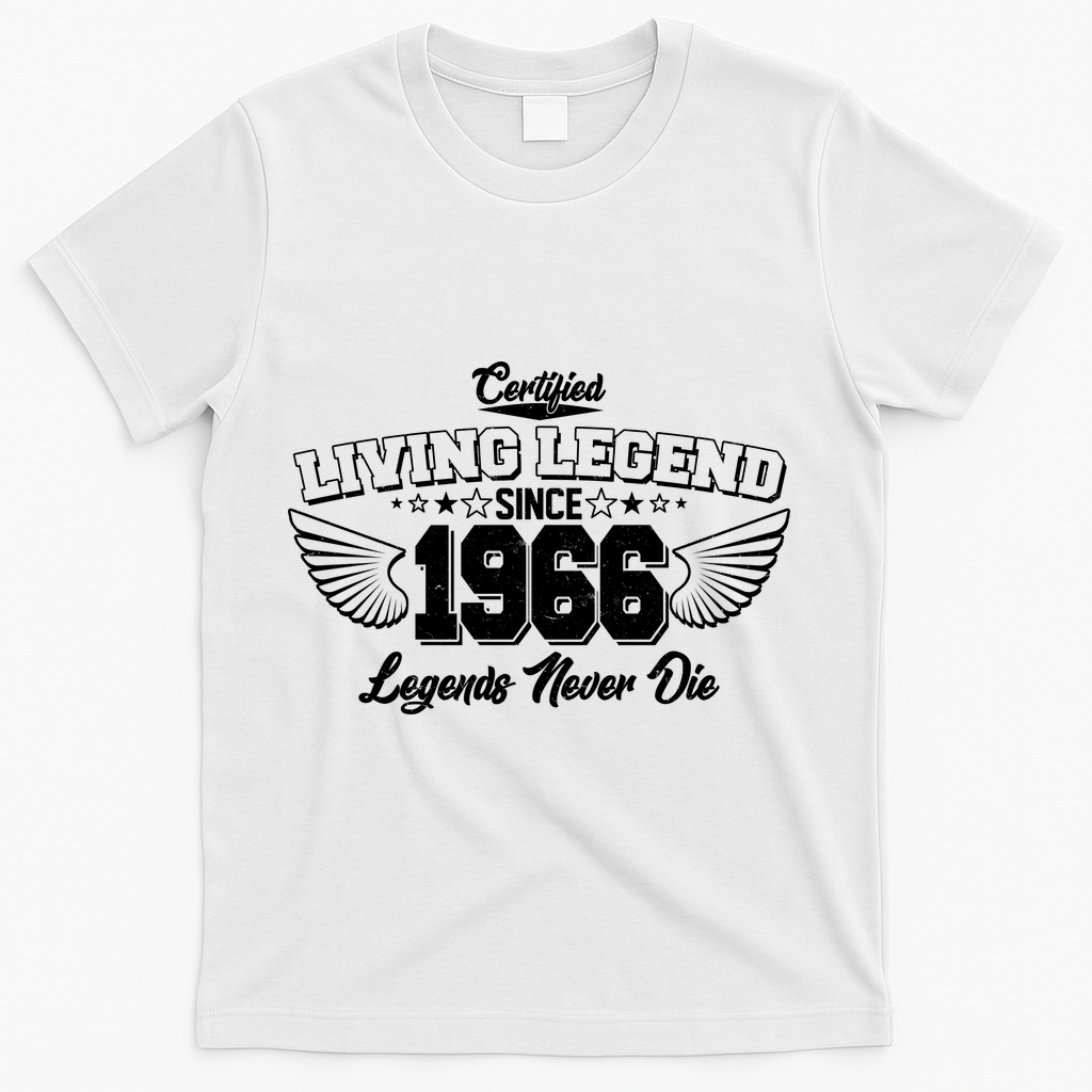 60th Birthday Certified Living Legend Since 1966 Legends product image 1