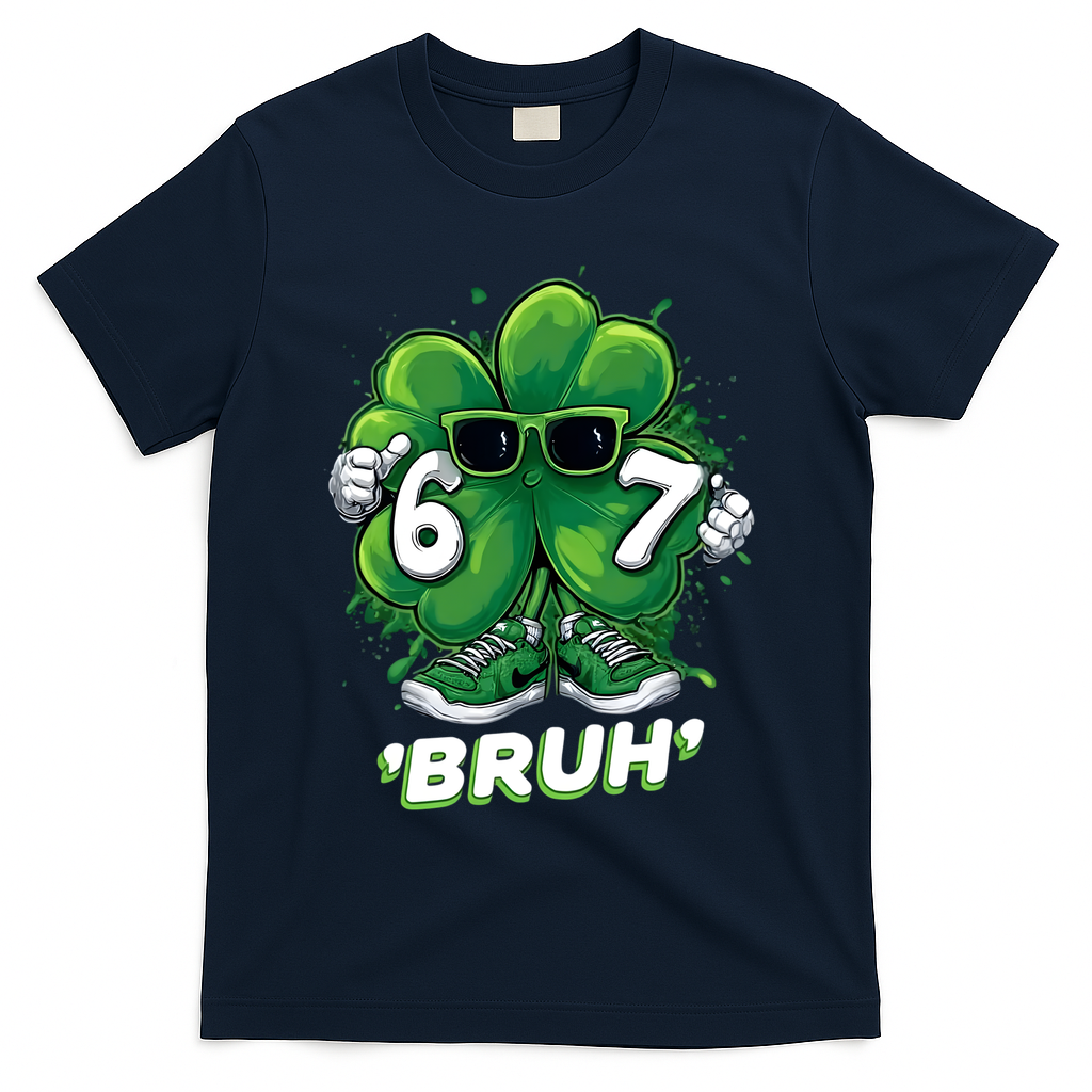 67 Bruh St. Patrick's Day Funny 6-7 Meme Six Seven T-Shirt product image 3
