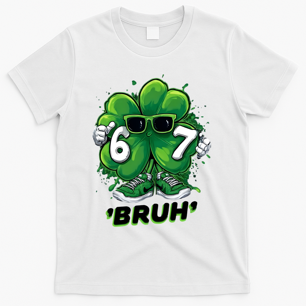 67 Bruh St. Patrick's Day Funny 6-7 Meme Six Seven T-Shirt product image 1