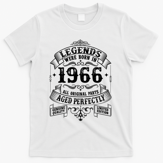60th Birthday Vintage Scroll Border Legends Were Born Age product image 1