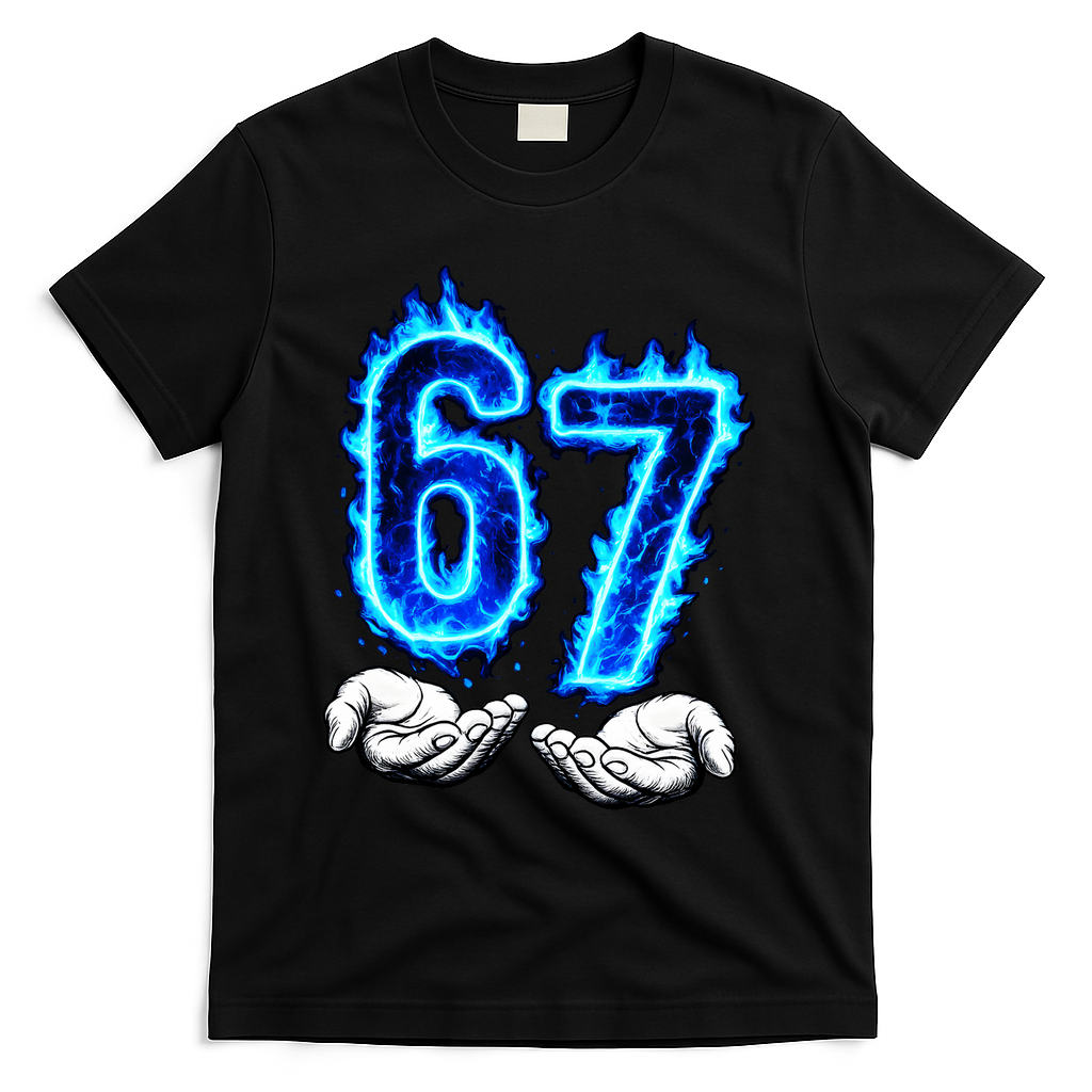 6-7 Meme Six Seven 67 Hands Funny T-Shirt product image 2