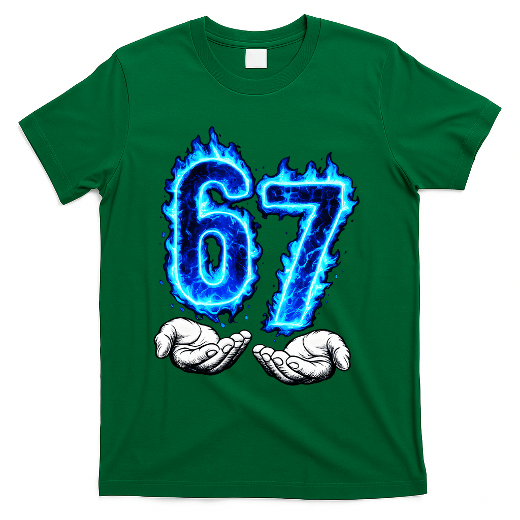 6-7 Meme Six Seven 67 Hands Funny T-Shirt product image 4