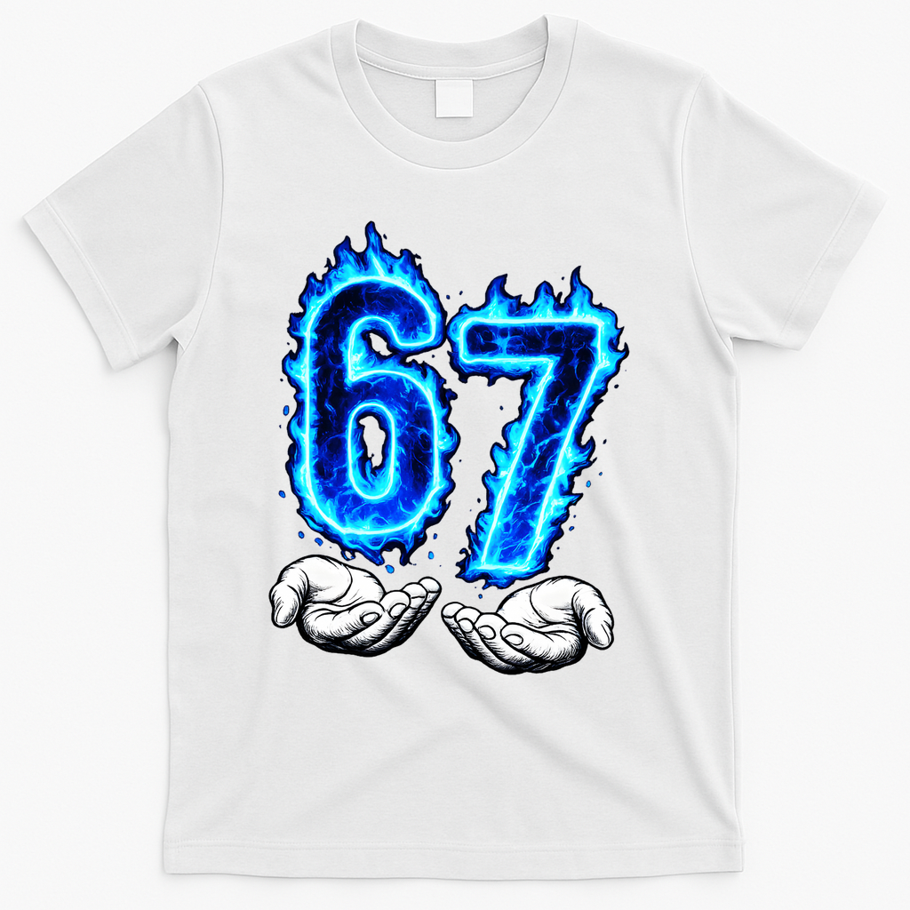 6-7 Meme Six Seven 67 Hands Funny T-Shirt product image 1