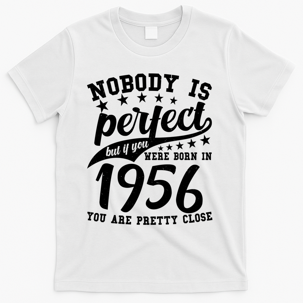 70th Birthday Nobody Is Perfect Born In 1956 You Are Pretty product image 1