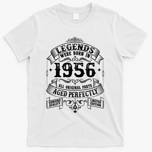 70th Birthday Vintage Scroll Border Legends Were Born Age product image 1