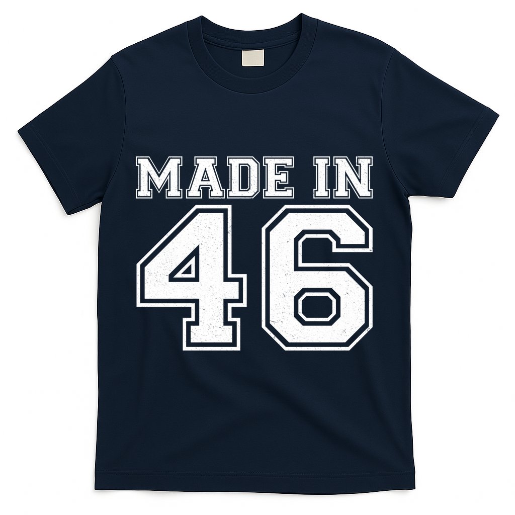80 Birthday Made In 1946 Sports Jersey T-Shirt product image 3