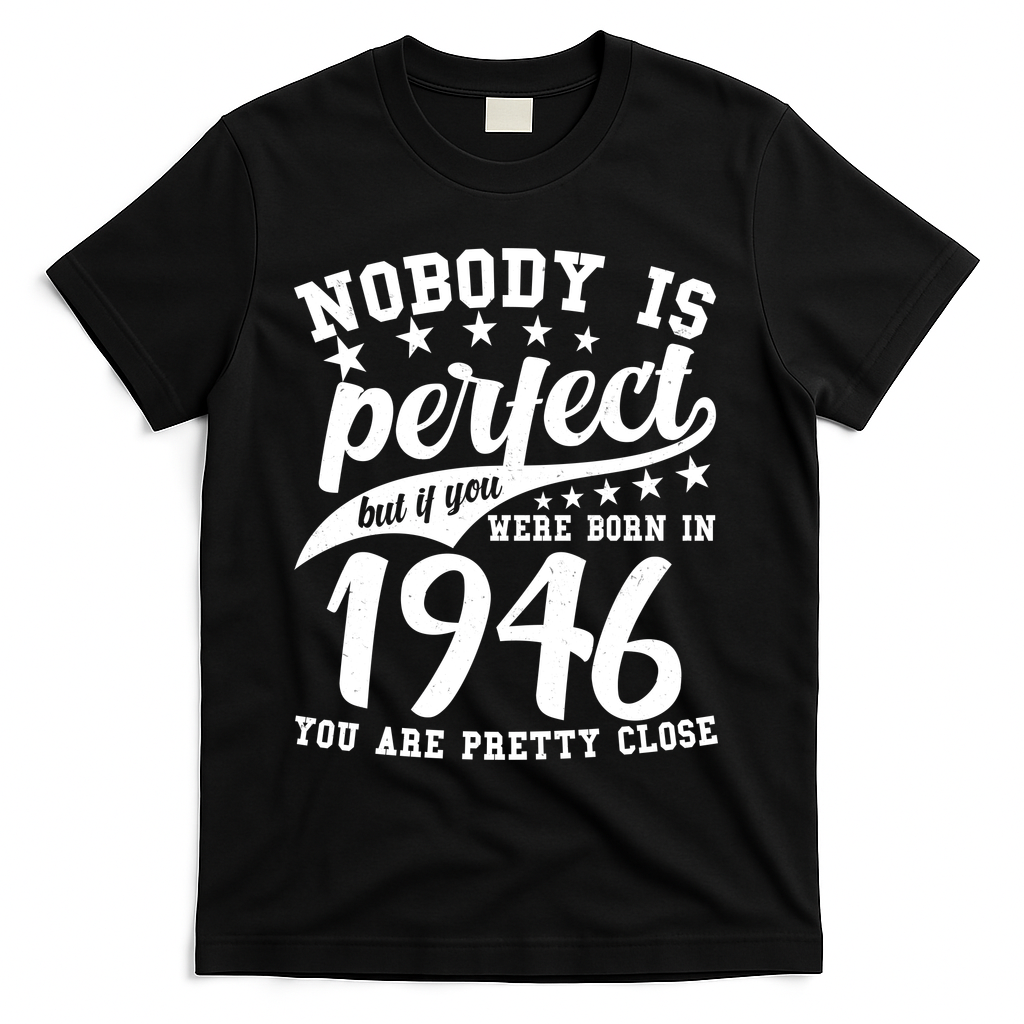 80th Birthday Nobody Is Perfect Born In 1946 You Are Pretty product image 2