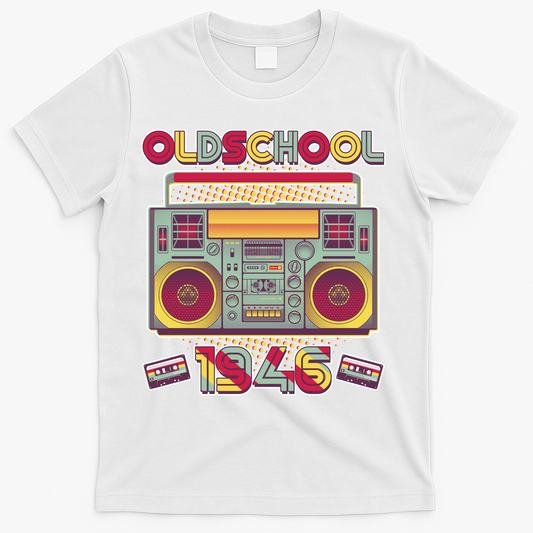 80th Birthday Oldschool Boombox 1946 T-Shirt product image 1
