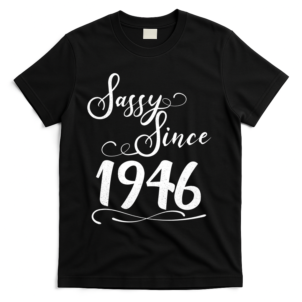 80th Birthday Sassy Since 1946 T-Shirt product image 2