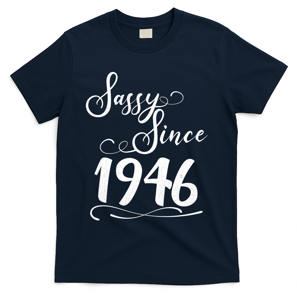 80th Birthday Sassy Since 1946 T-Shirt product image 3