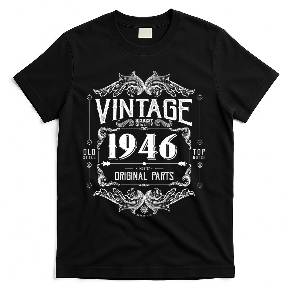 80th Birthday Vintage 1946 Old Style Top Notch Mostly product image 2