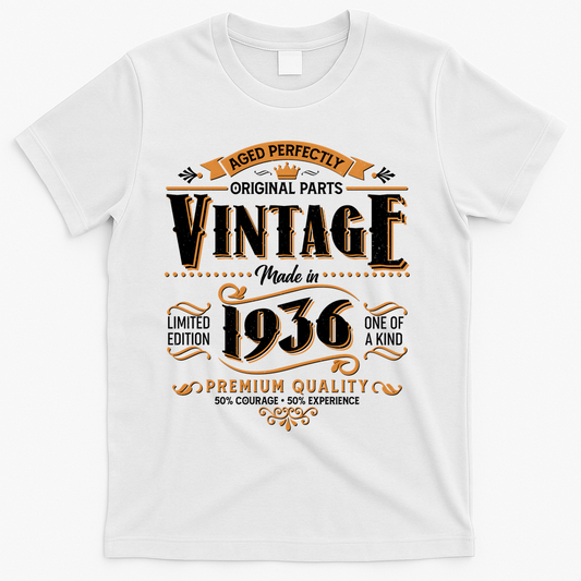 90th Birthday Age Perfectly Original Parts Vintage Made In product image 1