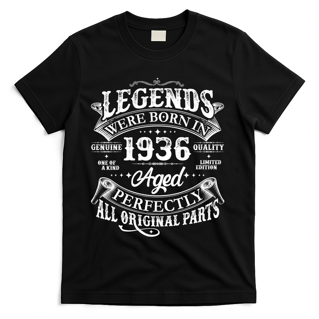 90th Birthday Legends Were Born In 1936 Age Perfectly product image 2