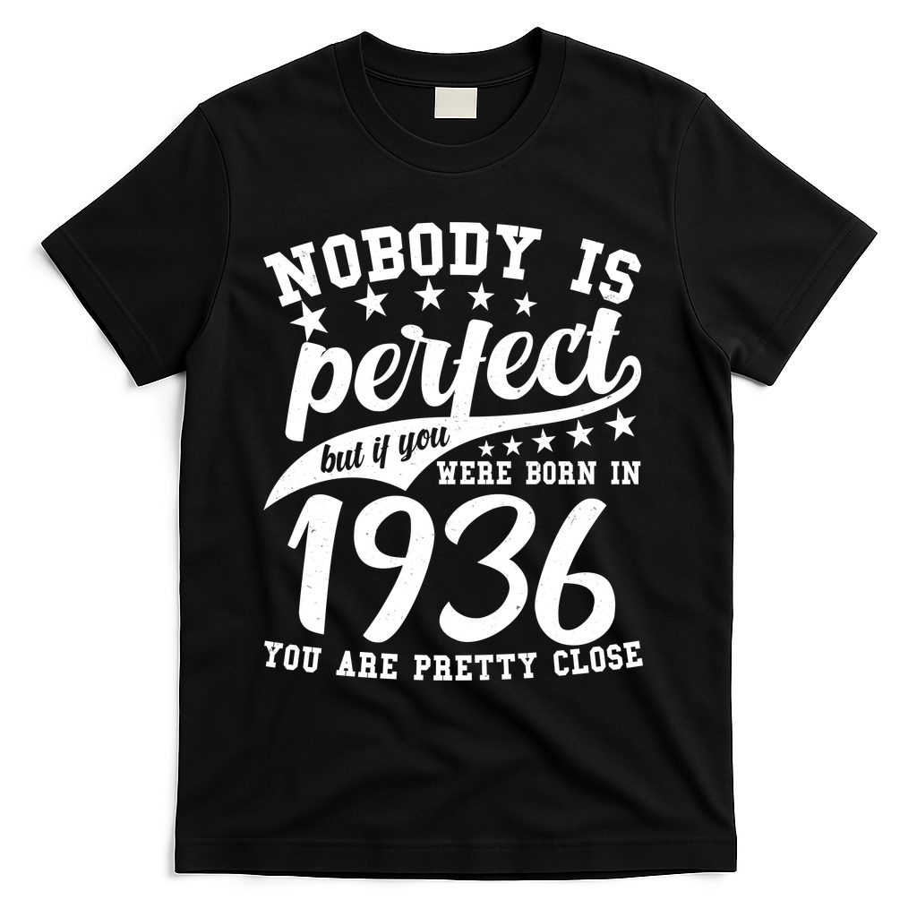 90th Birthday Nobody Is Perfect Born In 1936 You Are Pretty product image 2