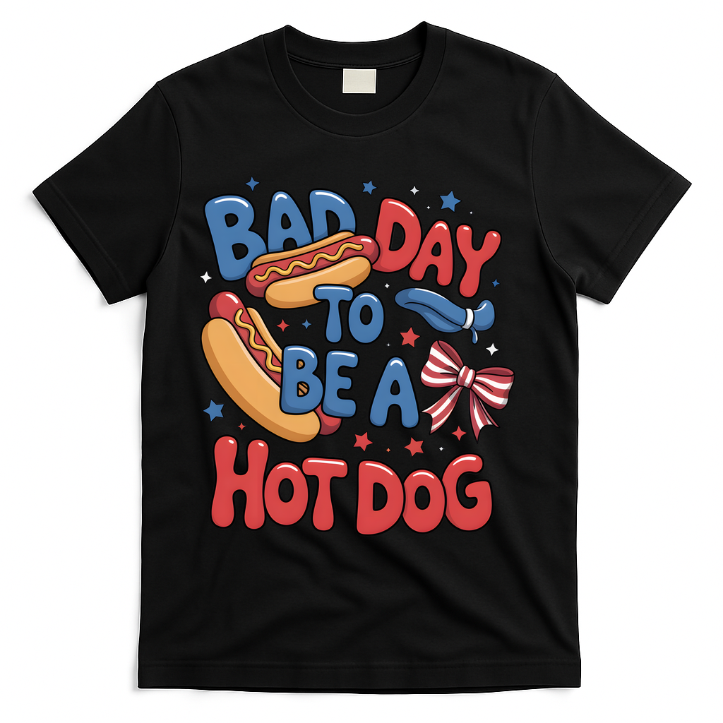 Bad Day To Be A Hot Dog 4th Of July T-Shirt product image 2