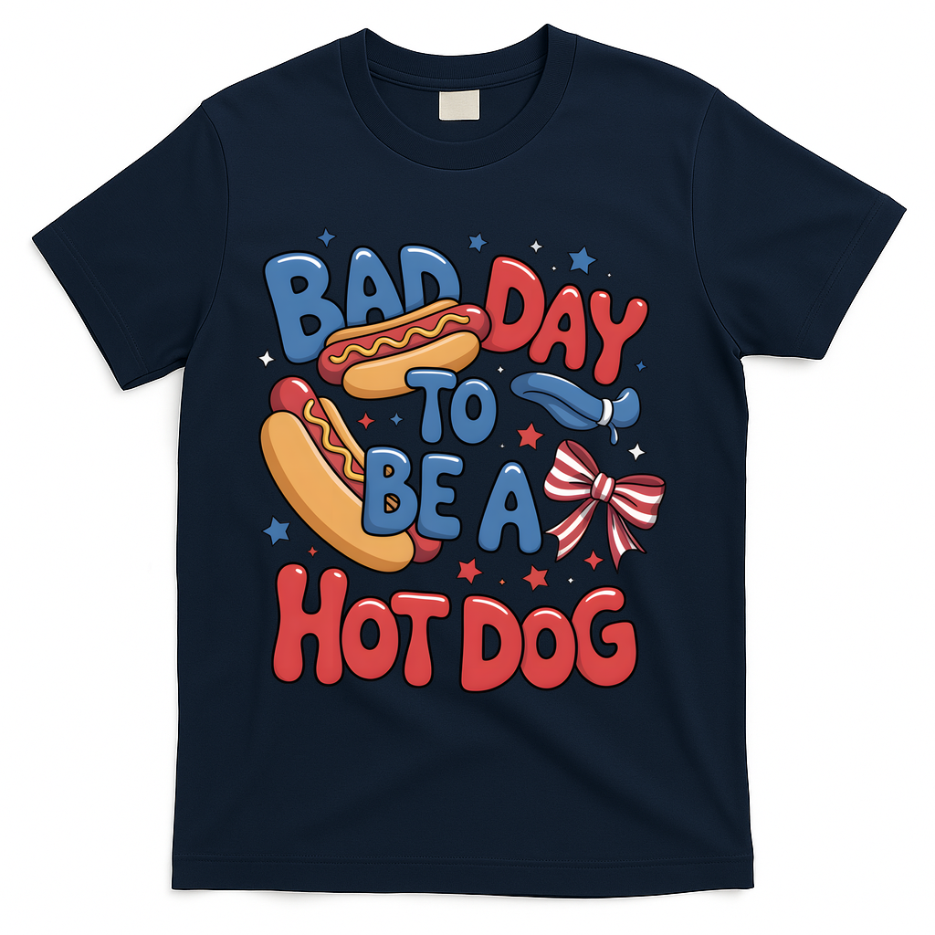 Bad Day To Be A Hot Dog 4th Of July T-Shirt product image 3