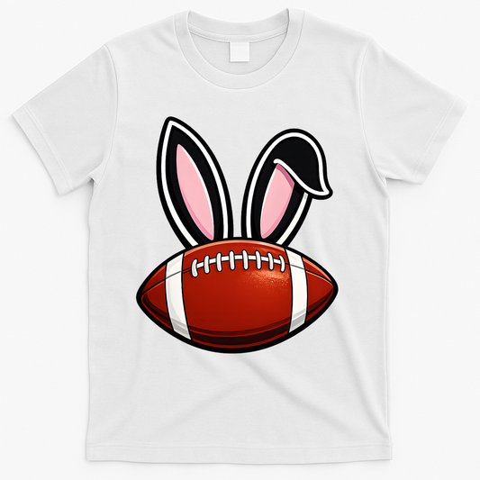 Bunny Ears American Football Fan Funny Easter T-Shirt product image 1