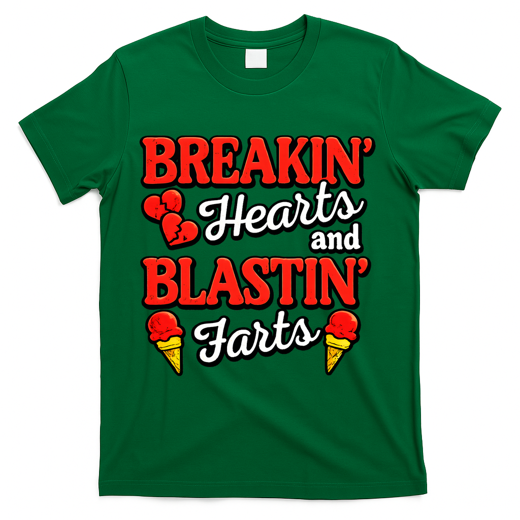 Breakin Hearts Blastin Farts T-Shirt product image 4