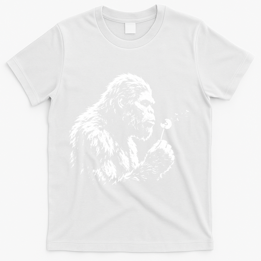 Blowing Wishes Funny Bigfoot Dandelion T-Shirt product image 1