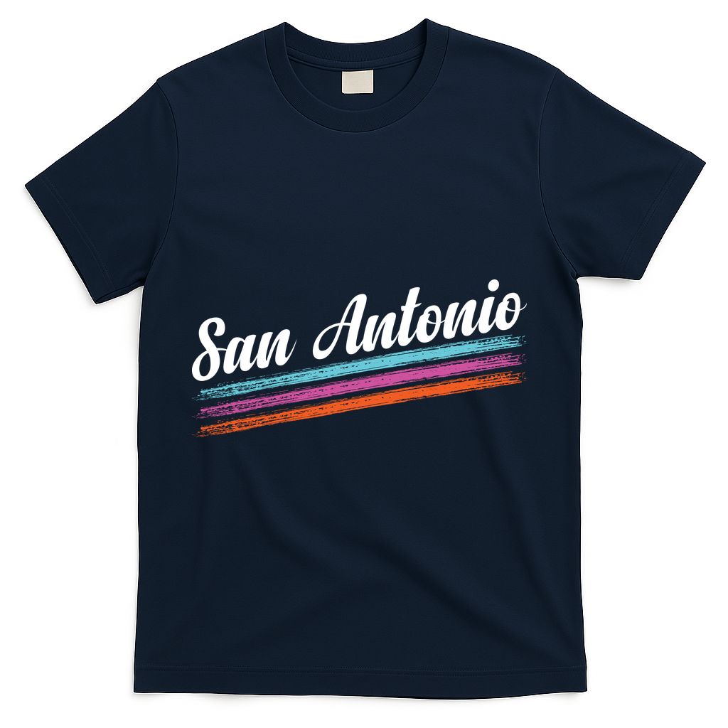 Classic San Antonio Throwback Retro Sports Fan T-Shirt product image 3