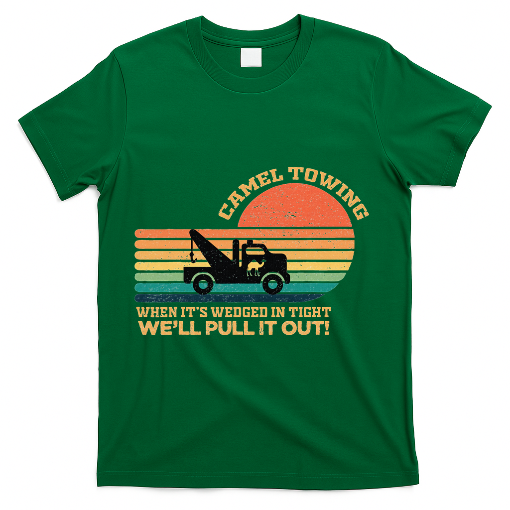 Camel Towing Retro Adult Humor Saying Funny T-Shirt product image 4
