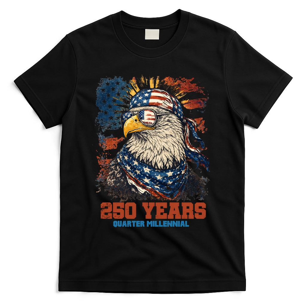 Celebrate USA 250 Years Quarter Millennial Eagle T-Shirt product image 2