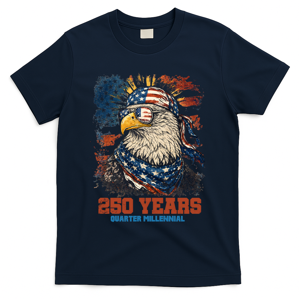Celebrate USA 250 Years Quarter Millennial Eagle T-Shirt product image 3