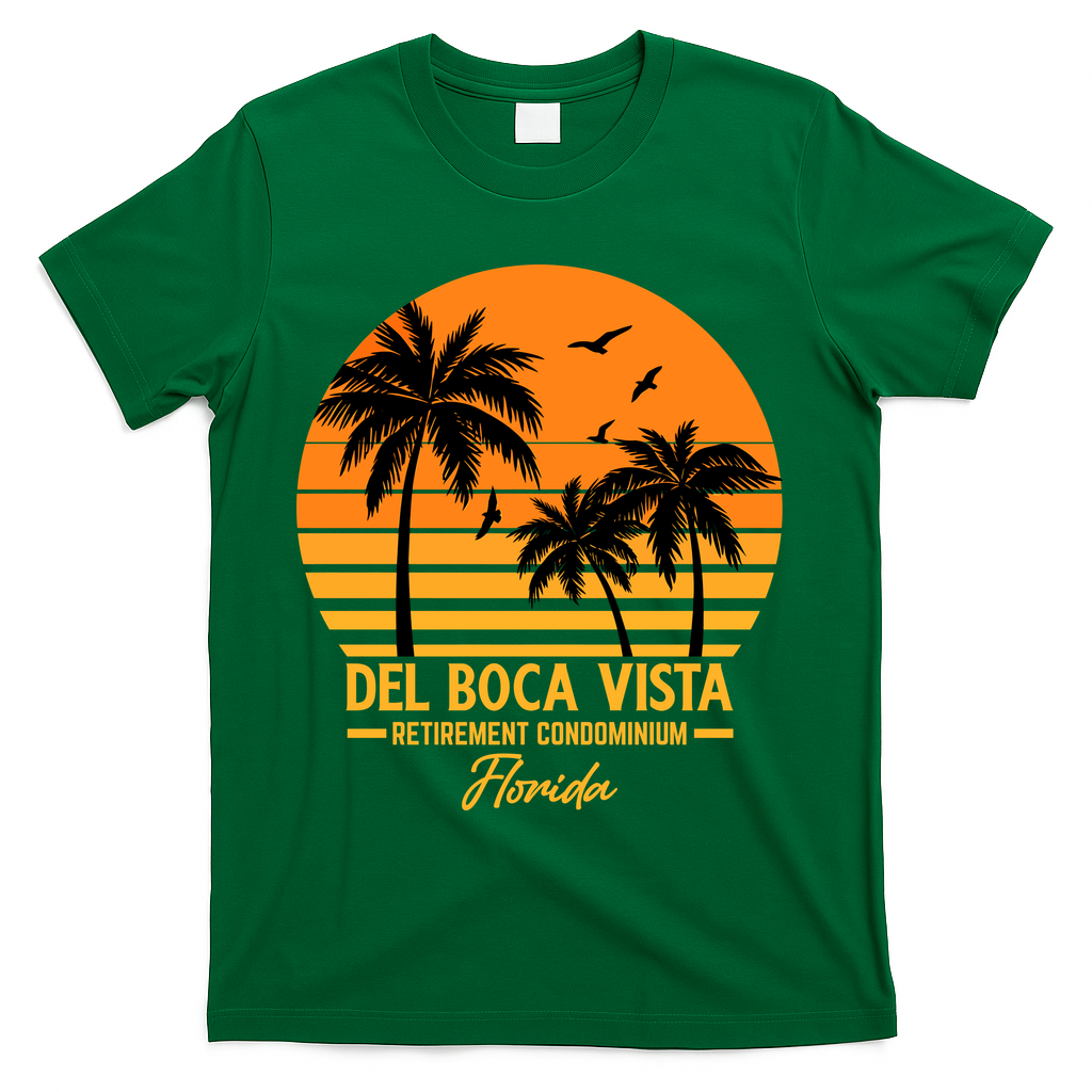 Del Boca Vista Retirement Condominium Florida T-Shirt product image 4