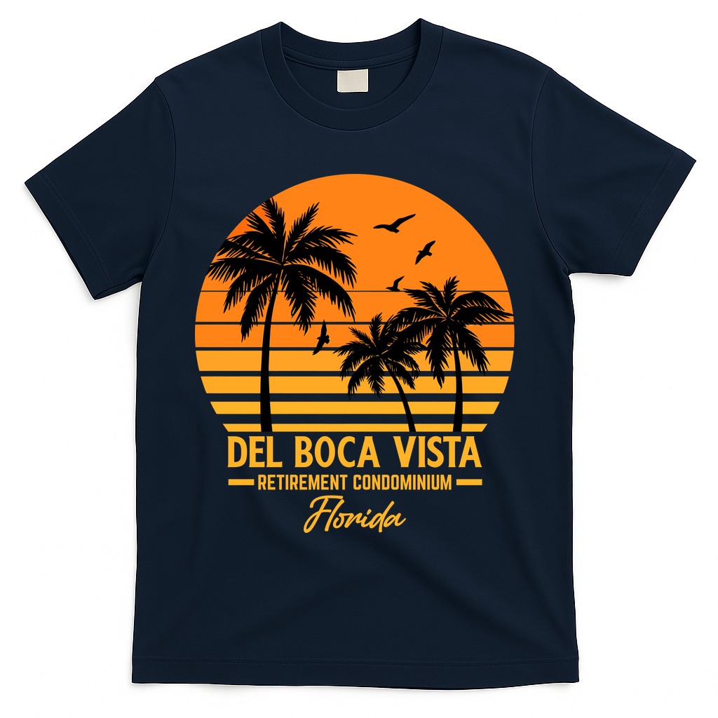Del Boca Vista Retirement Condominium Florida T-Shirt product image 3