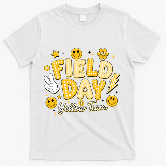 Field Day Yellow Team School Game Competiion T-Shirt product image 1