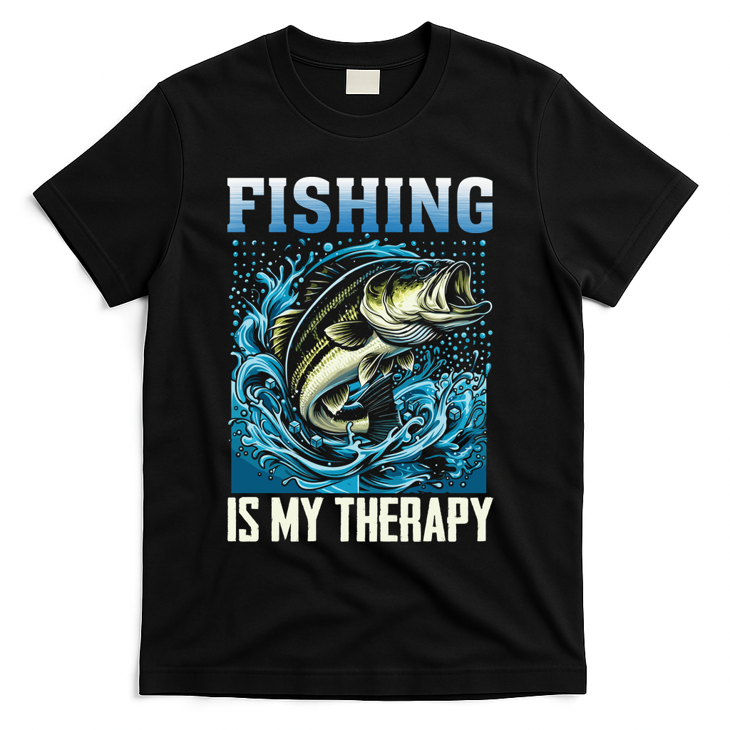 Fishing Is My Therapy T-Shirt product image 2