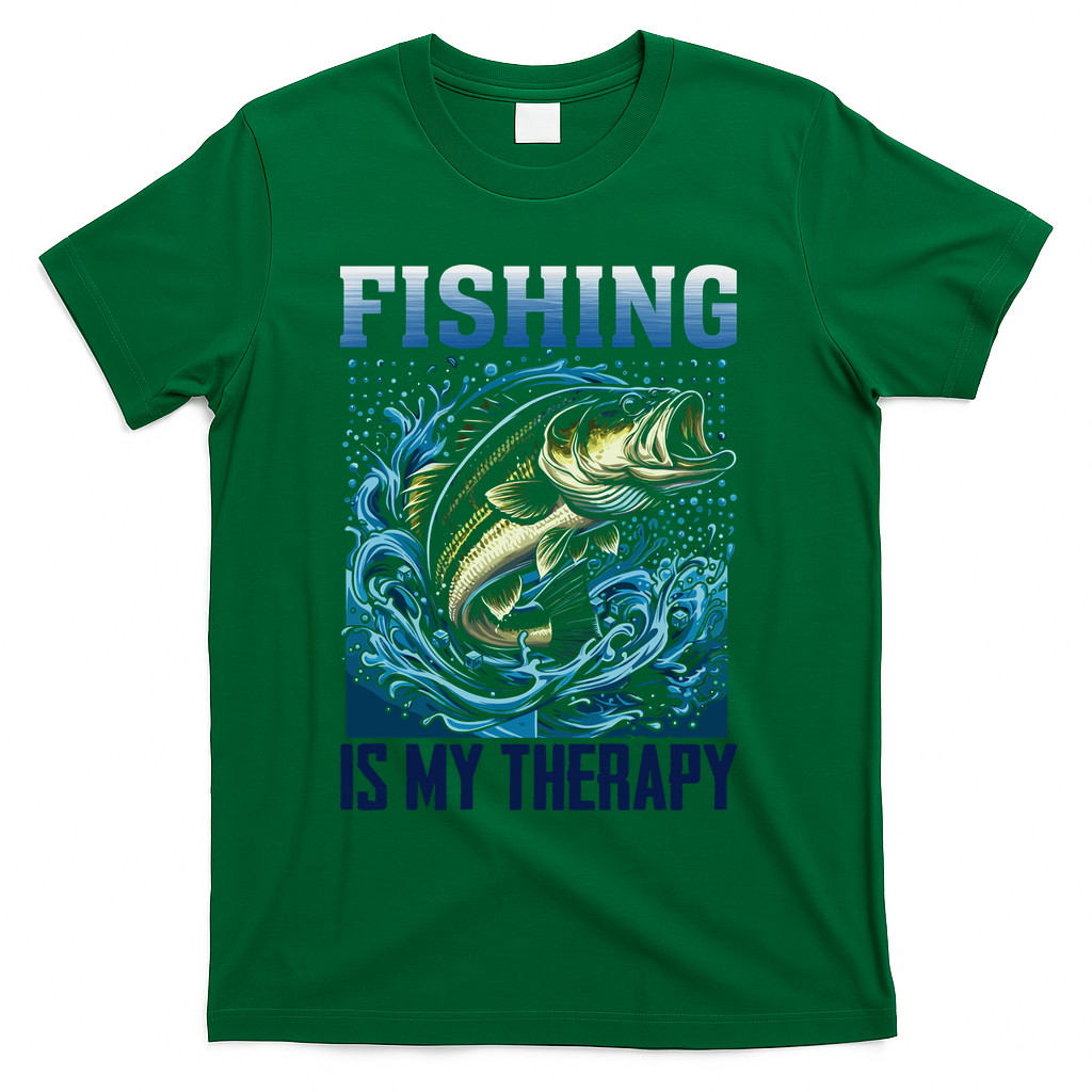 Fishing Is My Therapy T-Shirt product image 4