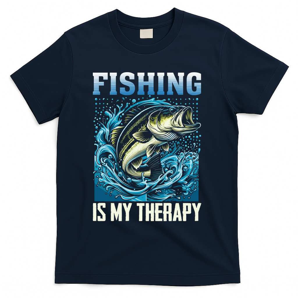 Fishing Is My Therapy T-Shirt product image 3