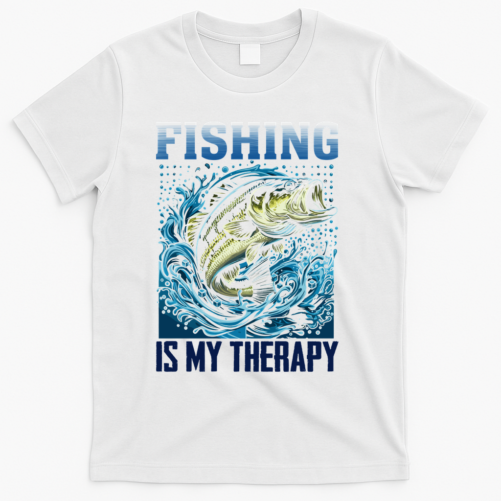 Fishing Is My Therapy T-Shirt product image 1