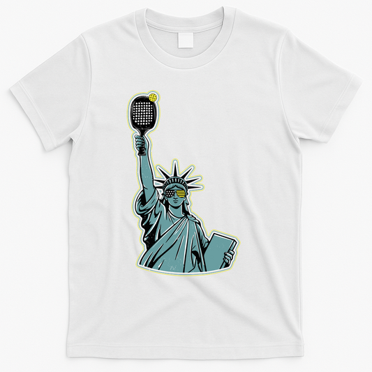 Funny Pickleball Statue Of Liberty T-Shirt product image 1