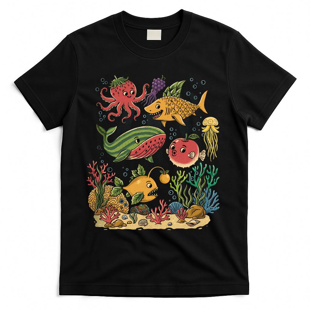 Fish Swiming Fruit T-Shirt product image 2