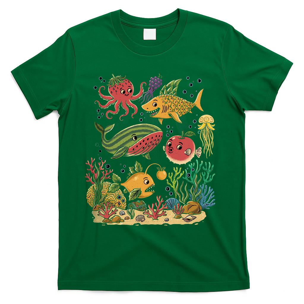 Fish Swiming Fruit T-Shirt product image 4