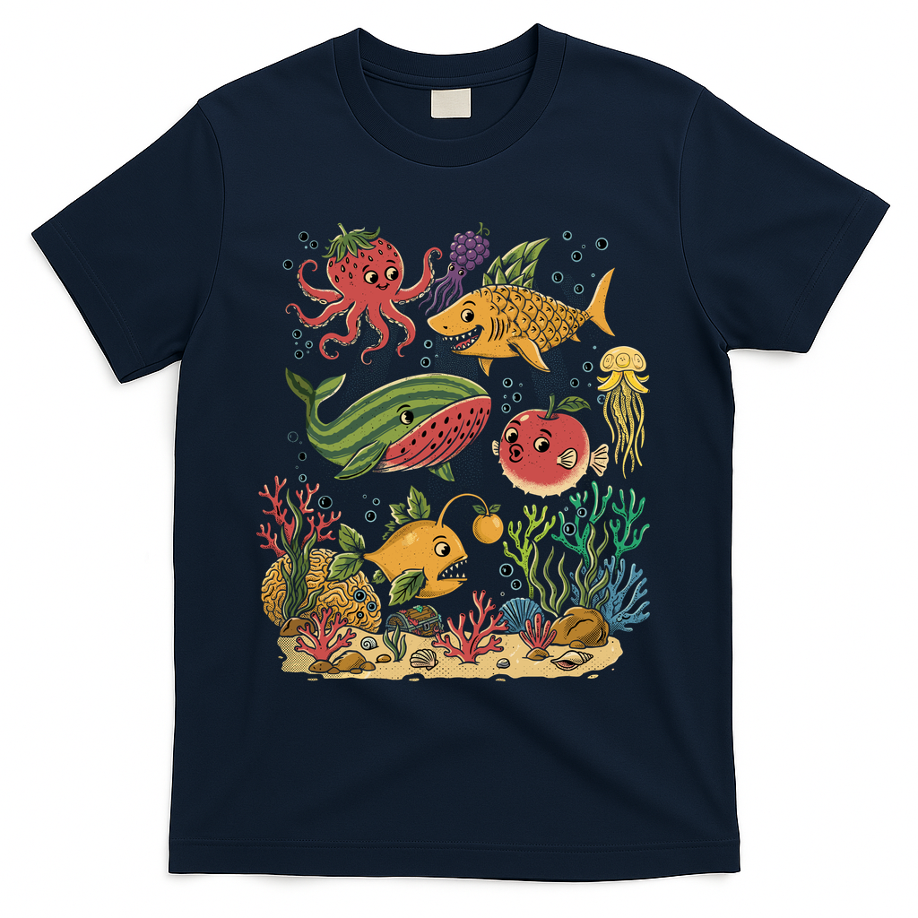 Fish Swiming Fruit T-Shirt product image 3